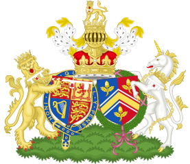 Duke and Duchess of Cambridge combined Coat of Arms
