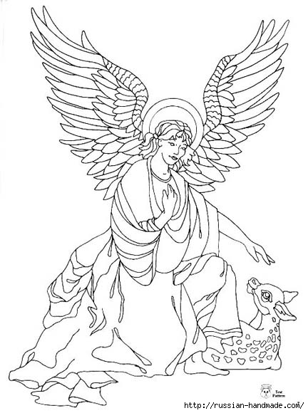трафареты ангелов (27) (432x580, 133Kb)