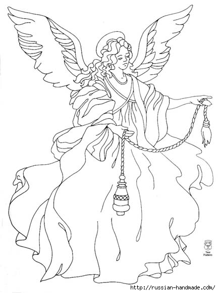трафареты ангелов (4) (432x580, 106Kb)
