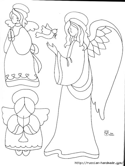 трафареты ангелов (10) (432x576, 95Kb)