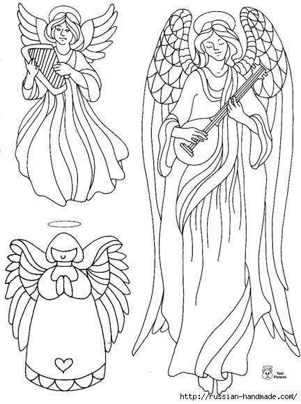 трафареты ангелов (28) (432x580, 153Kb)