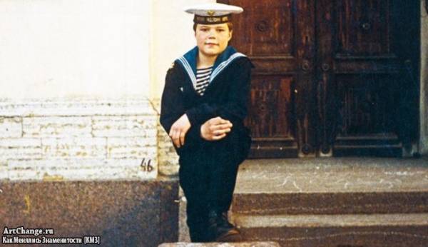 Данила Козловский в детстве в кадетском корпусе (1992)