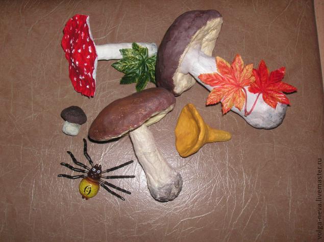 Лепим грибы в технике папье-маше, фото № 45