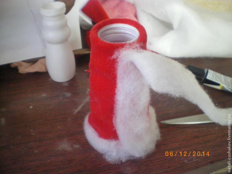 Дед Мороз и Снегурочка — поделка в детский сад. Часть 1 изготовление туловища, фото № 10