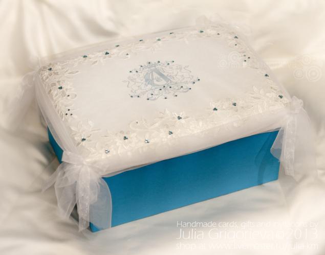 Красивая коробка для упаковки свадебного подарка или прочих нужностей, фото № 66