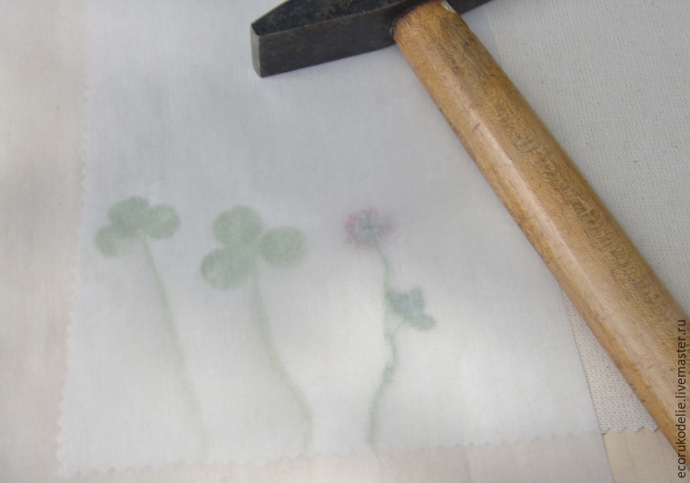 Как сделать отпечатки растений на ткани, фото № 5