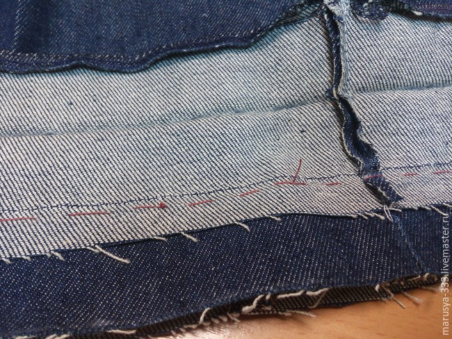 Как укоротить расклешенные джинсы с сохранением низа, фото № 10
