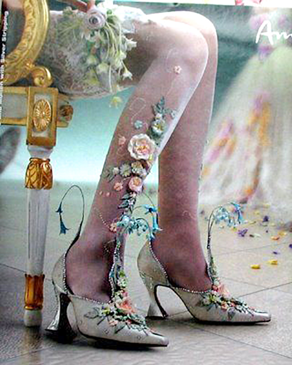 Цветы, подвески, стразы потрясающие варианты праздничного декора обуви, фото № 46