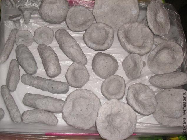 Лепим грибы в технике папье-маше, фото № 13