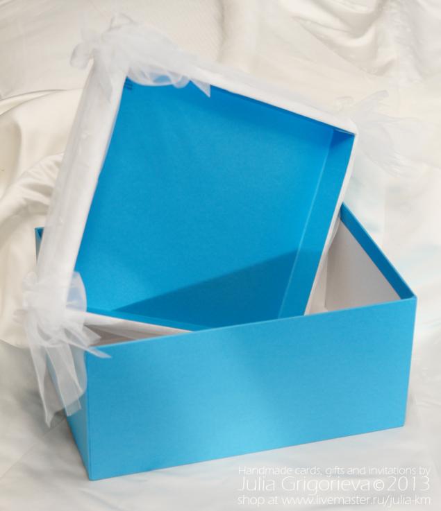Красивая коробка для упаковки свадебного подарка или прочих нужностей, фото № 69