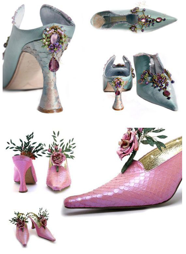 Цветы, подвески, стразы потрясающие варианты праздничного декора обуви, фото № 23