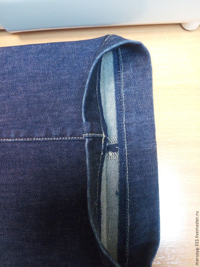 Как укоротить расклешенные джинсы с сохранением низа, фото № 20