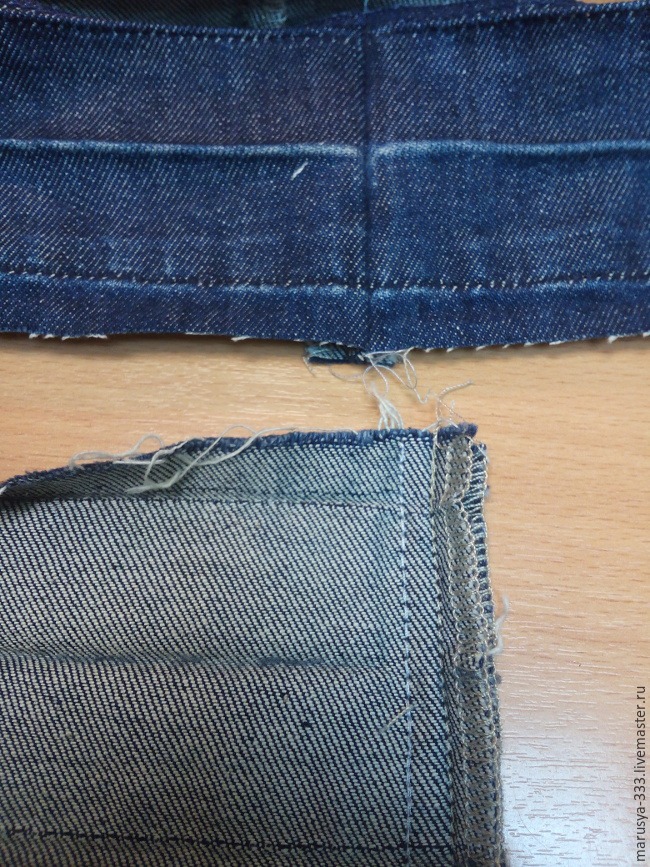 Как укоротить расклешенные джинсы с сохранением низа, фото № 5