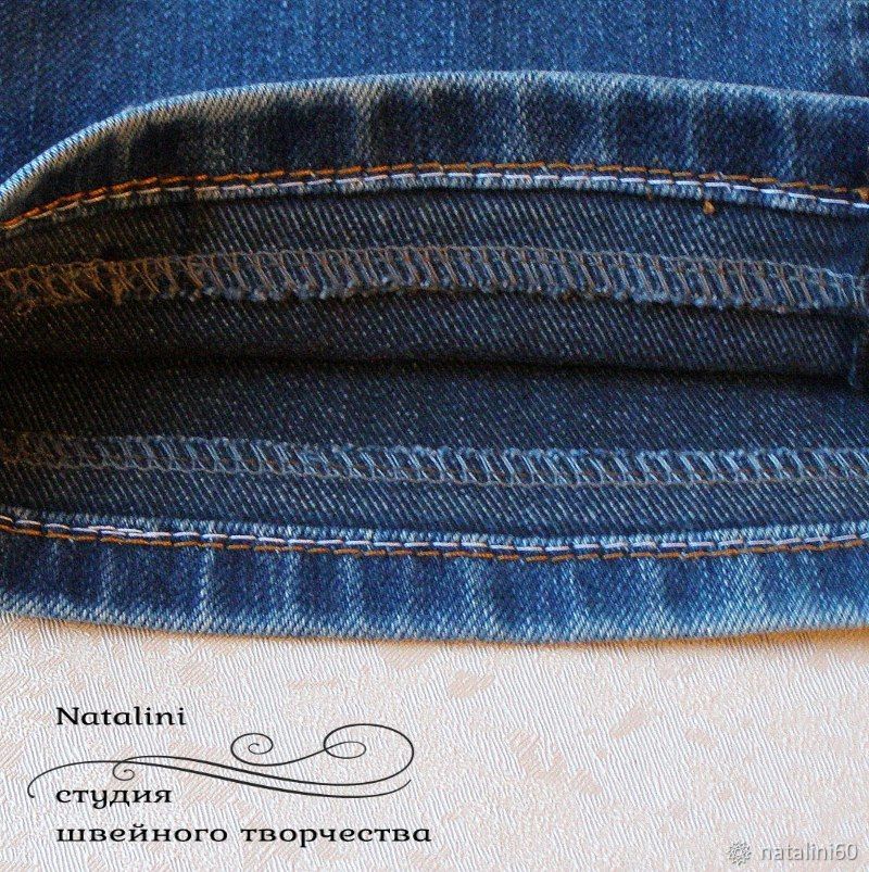 Как укоротить джинсы с сохранением вареного края, фото № 7