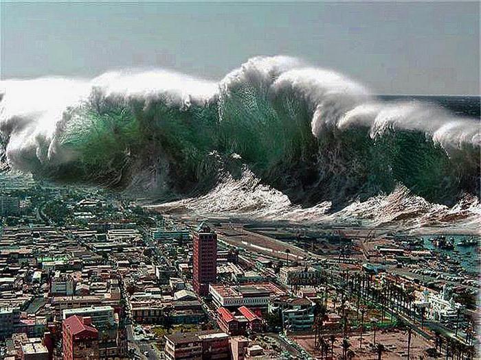 самые большие цунами в мире