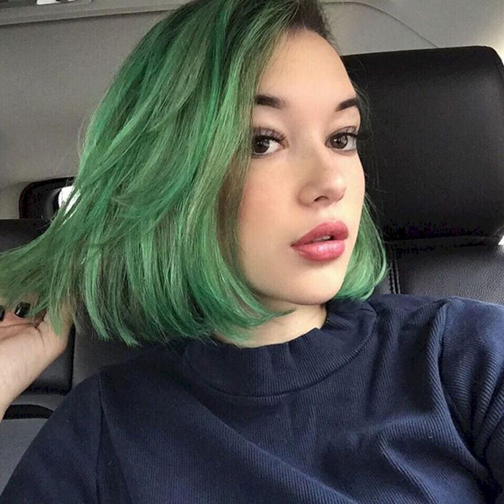 цвет волос с зеленым оттенком