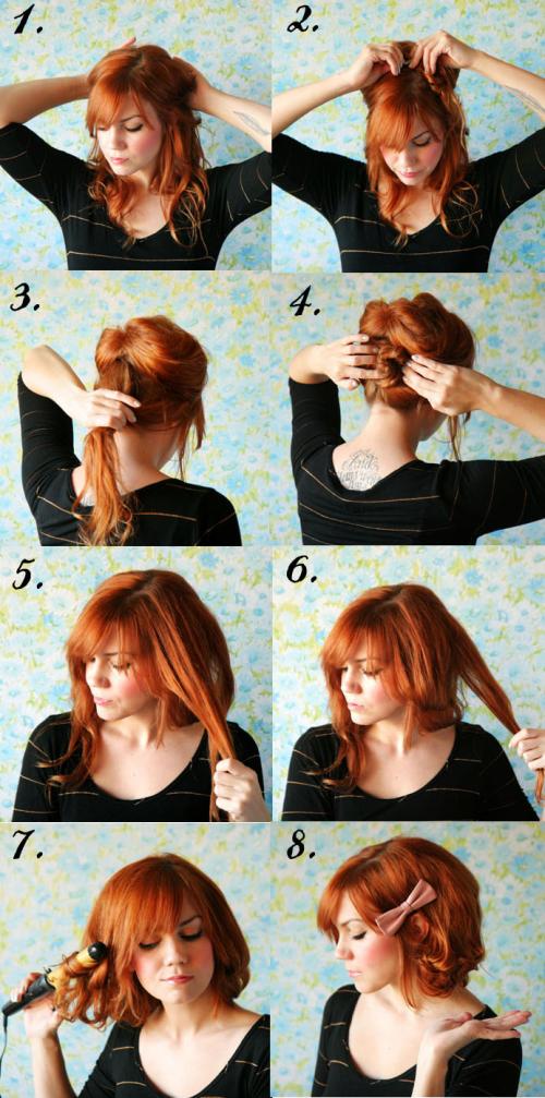 Как сделать видимость длинных волос, как коротких? Короткие волосы без стрижки: узнай, как!