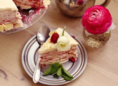 Торт наполеон с малиной и маскарпоне. Торт Наполеон с маскарпоне и ягодами