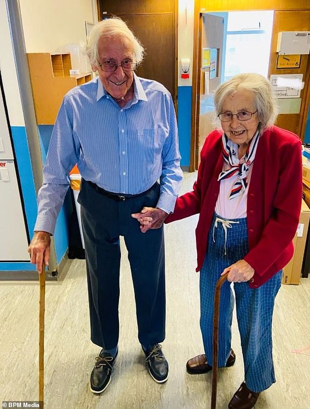 Michael and Gillian England, 91 and 88 respectively, were discharged from Leicester Royal Infirmary on July 17 after spending three weeks being treated for coronavirus