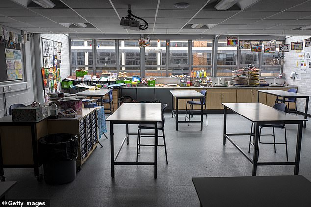 Keeping schools empty could harm pupils for the rest of their working lives. Pictured: Longdendale High in Hyde