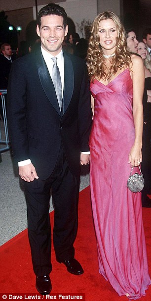 Husband swap: Eddie Cibrian and Brandi Glanville, pictured left in 2000, ended their nine-year marriage in 2010, and he married LeAnn Rimes, right, the following year
