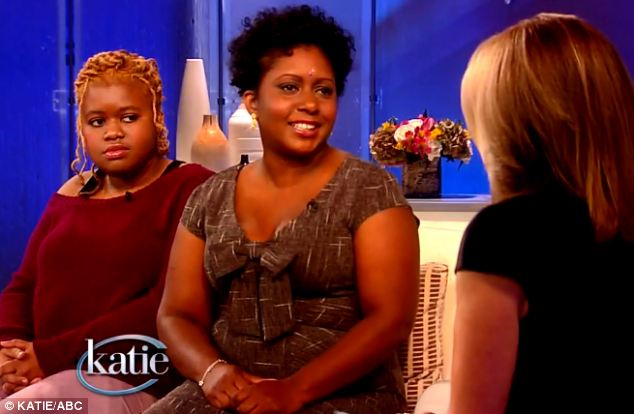 Together: Aziza Kibibi, right, appeared on Katie Couric