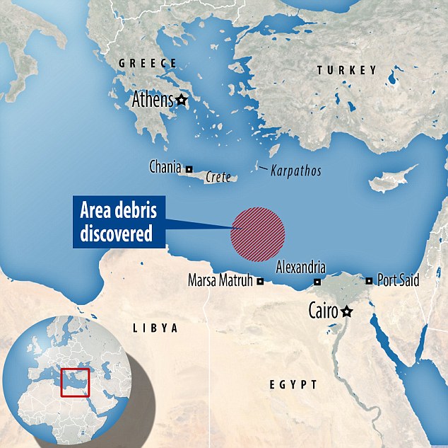 Find: A Greek frigate found two large plastic objects floating in the sea about 230 miles south of the island of Crete, Greek defence sources said