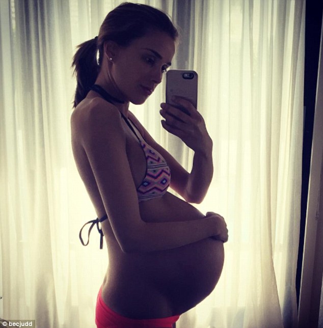 Buns in the oven! The red carpet regular also skipped the Brownlow Medal on Monday to stay at home and rest ahead of the twins