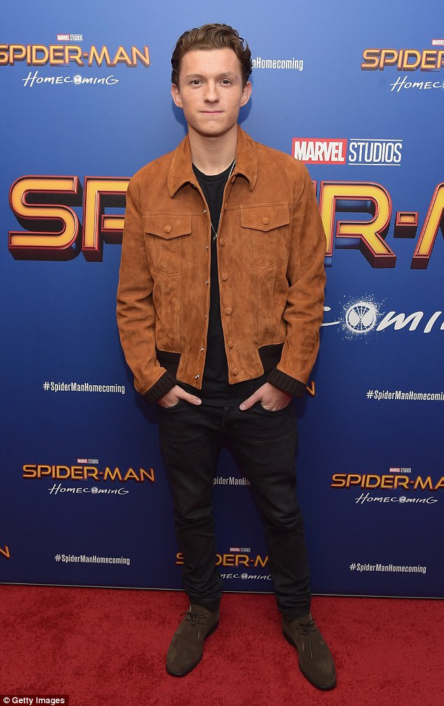 Spider-Man in the house! Tom Holland, 21, attended a screening of his film Spider-Man: Homecoming in New York City on Monday