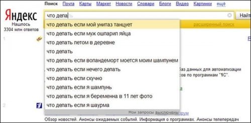 Самые тупые запросы в «Яндексе»