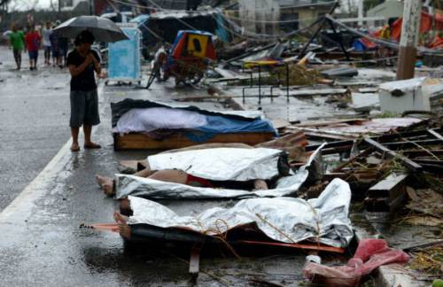 Последствия цунами на Филиппинах