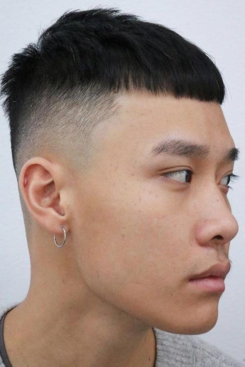 Asian Faded French Crop #hairtype #hairtypemen #fade #fadehaircut #frenchcrop #asianhair 