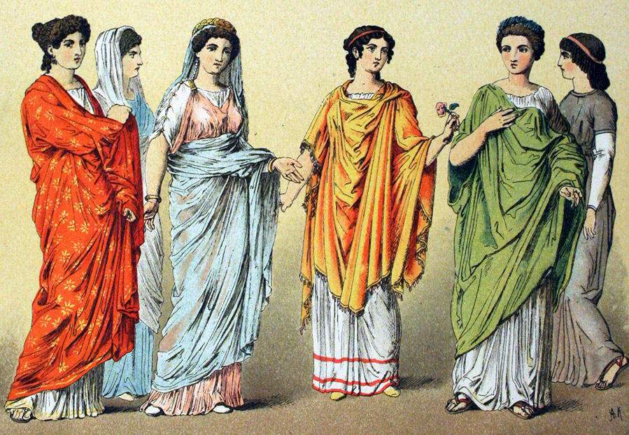 Женская одежда древнего рима