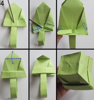 схема Корзины оригами 4