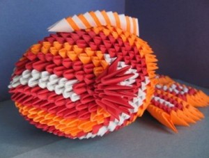Модульное оригами рыба мастер класс