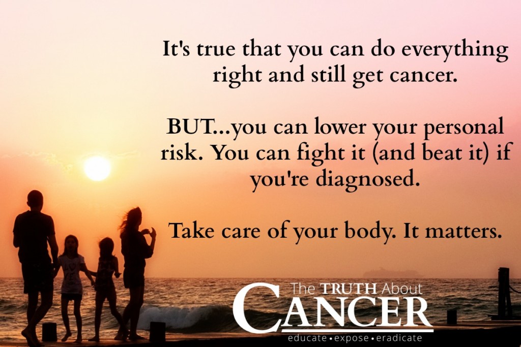 Your Lifestyle Choices play a significant role in getting cancer.