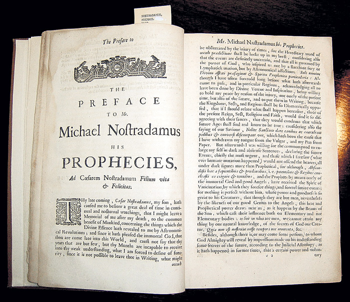 Первый том пророчеств средневекового оракула был издан в 1555 году
