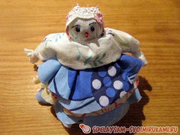 Тряпичная кукла Снегурочка