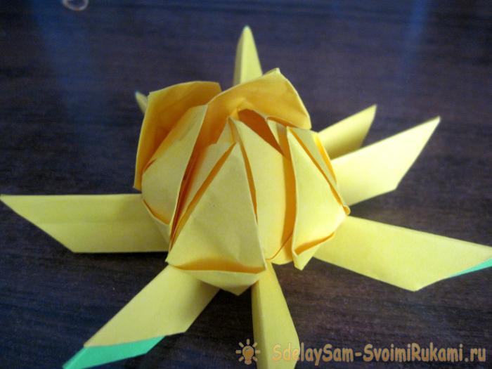 кувшинка оригами