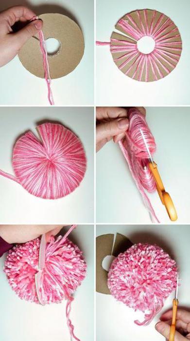 how to make a bubo of yarn for a hat