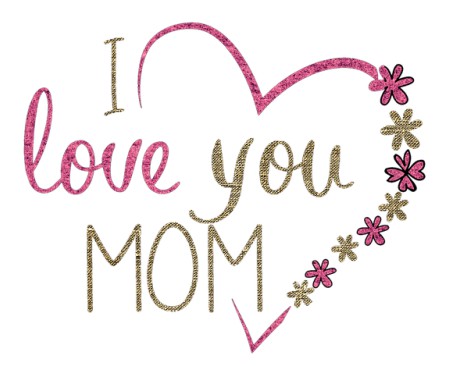открытка с надписью "я люблю маму". фото