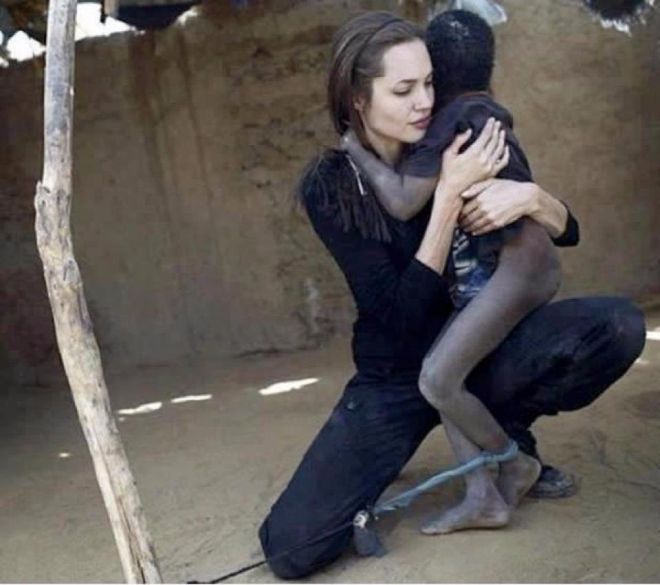 Анджелина Джоли в Африке