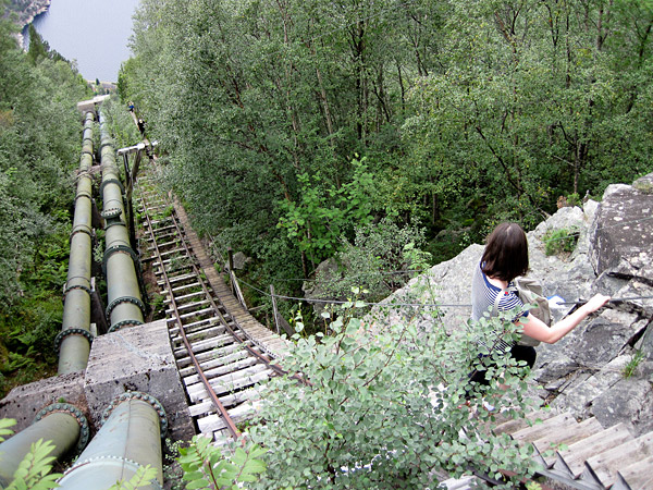 Лестница Флерли в Норвегии