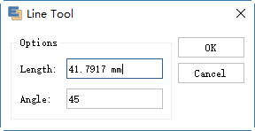 Line tool dialog