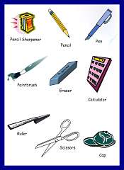 Classroom Items Vocabulary For Kids