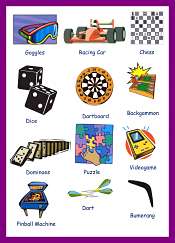 Games vocabulary for kids