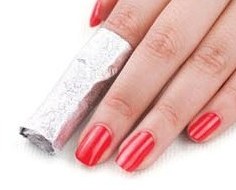 gel nails foil wrap method