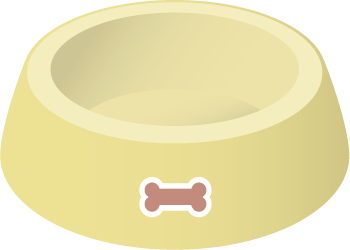 illustration of a pet food dish