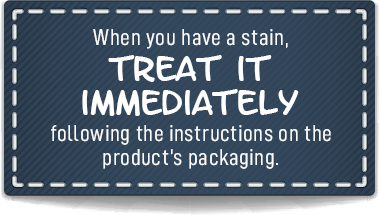 treat stain immediately quote