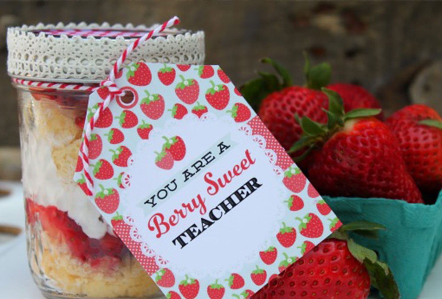teacher appreciation week gift ideas strawberry shortcake in a jar500